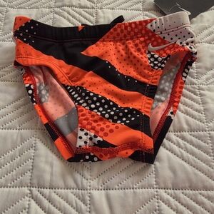Nike Red and Black Competition Swim Brief Boys Size 22